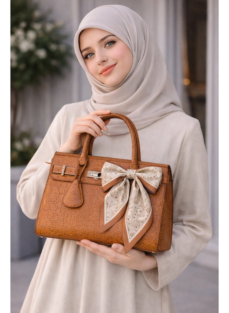 أولودينيز  وشاح حريري صغير للنساء – إكسسوار طويل نحيف بطبعات أنيقة - Image 3